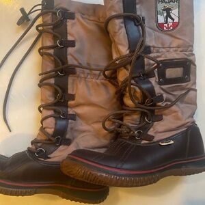 Pajar Brown and Black Winter Boots